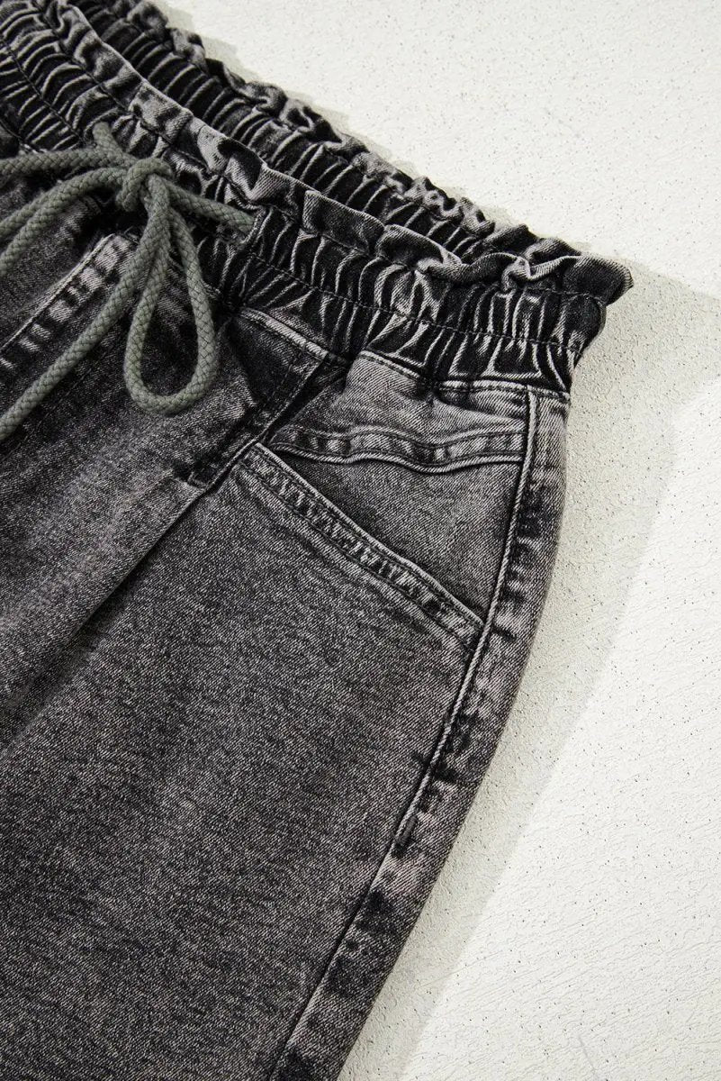 Love Salve Denim Shorts Women's High-Waist Casual Summer Shorts with Pockets