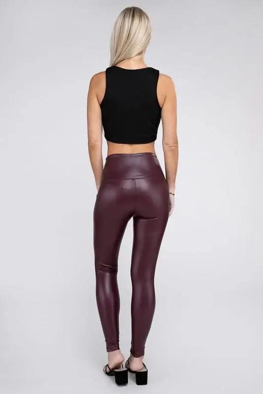 ZENANA High Rise Faux Leather Leggings - Premium Quality Product | Fast Shipping & Returns