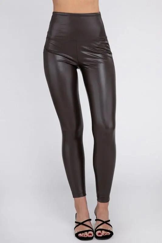 ZENANA High Rise Faux Leather Leggings - Premium Quality Product | Fast Shipping & Returns