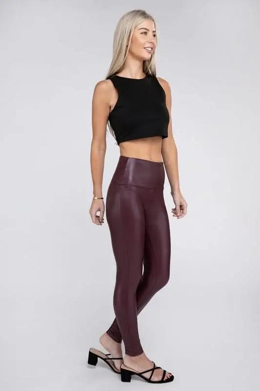 ZENANA High Rise Faux Leather Leggings - Premium Quality Product | Fast Shipping & Returns