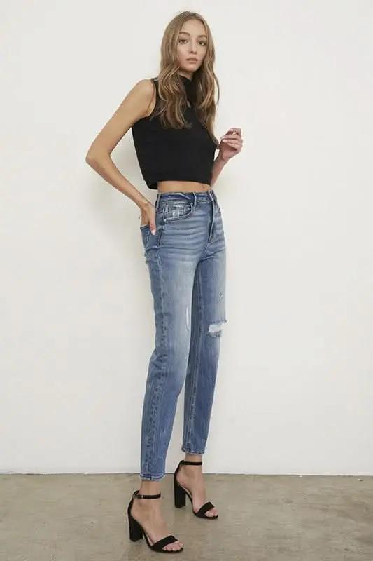 Women's Jeans - High Rise Slimming Fit - Contemporary Denim