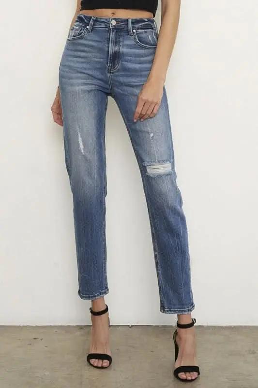 Women's Jeans - High Rise Slimming Fit - Contemporary Denim