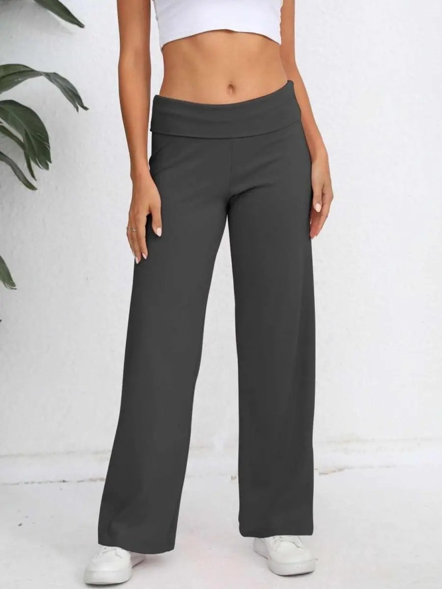Trendsi High-Waisted Wide Leg Trousers Women's Elegant Versatile Pants