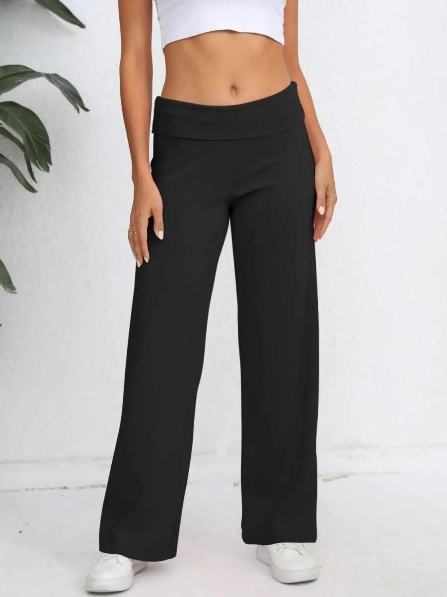 Trendsi High-Waisted Wide Leg Trousers Women's Elegant Versatile Pants