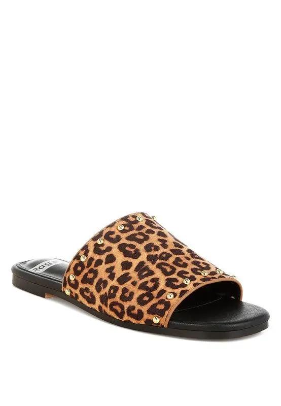 Rag Company Hilsa Leopard Print Slip-On Flats - Stylish Comfort Footwear for Women