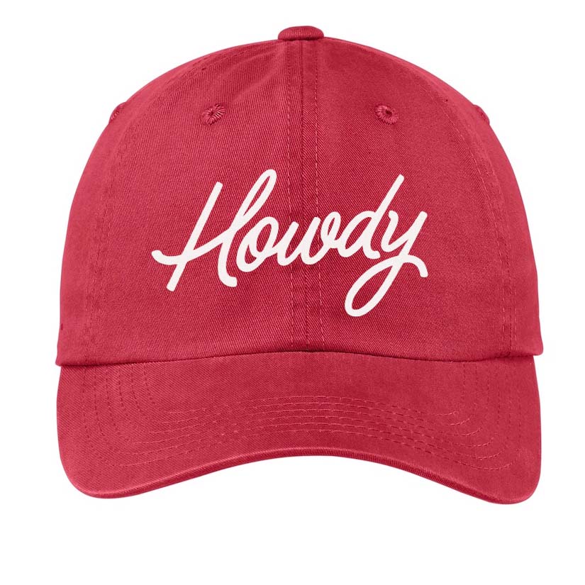 Howdy Cursive Baseball Cap