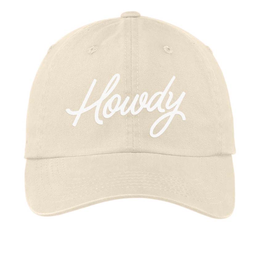 Howdy Cursive Baseball Cap