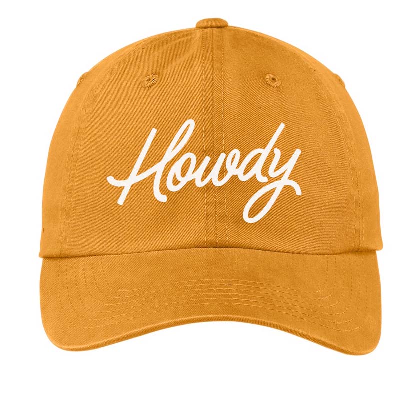 Howdy Cursive Baseball Cap