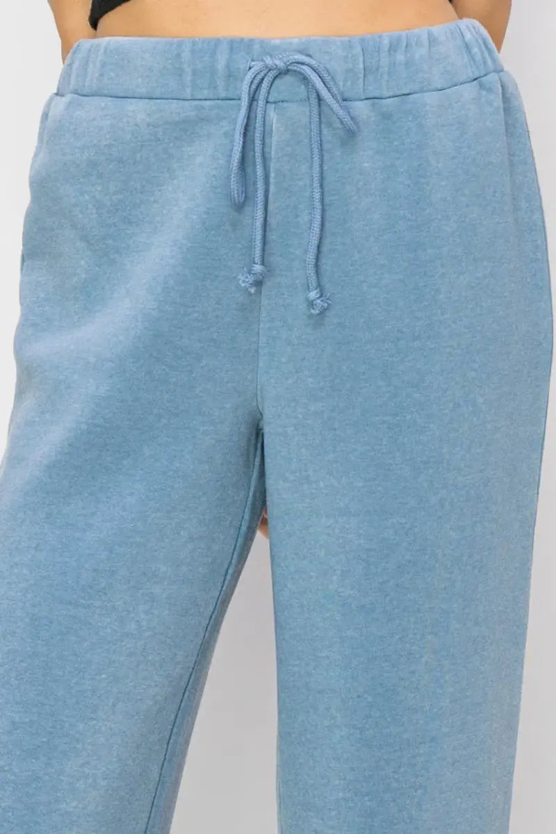 Women's Pants - Drawstring Lightweight - Wide Leg Casual Trousers