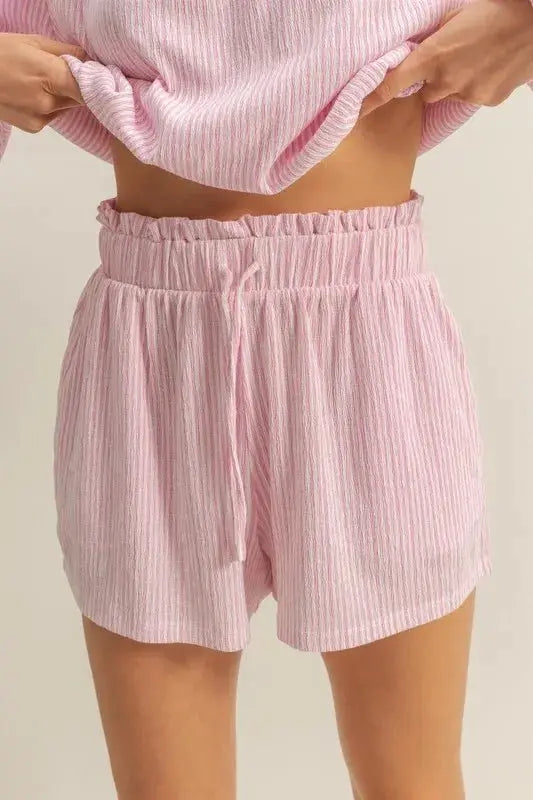 Women's Loungewear Set - Off Shoulder - Two-Piece Outfit