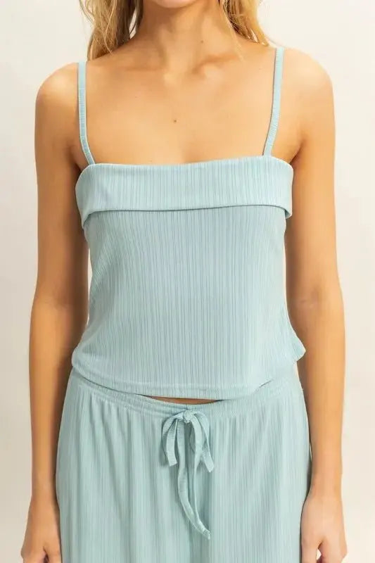 Rib Knit Set - Soft & Stretchy - Women's Loungewear