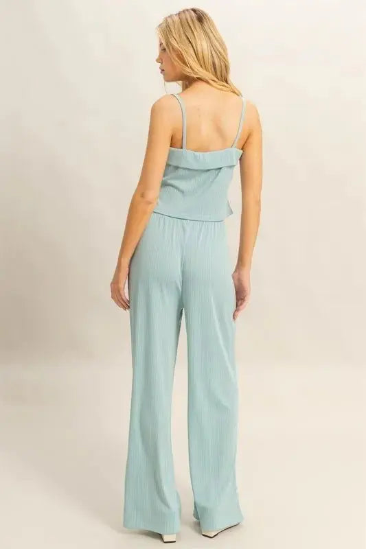 Rib Knit Set - Soft & Stretchy - Women's Loungewear