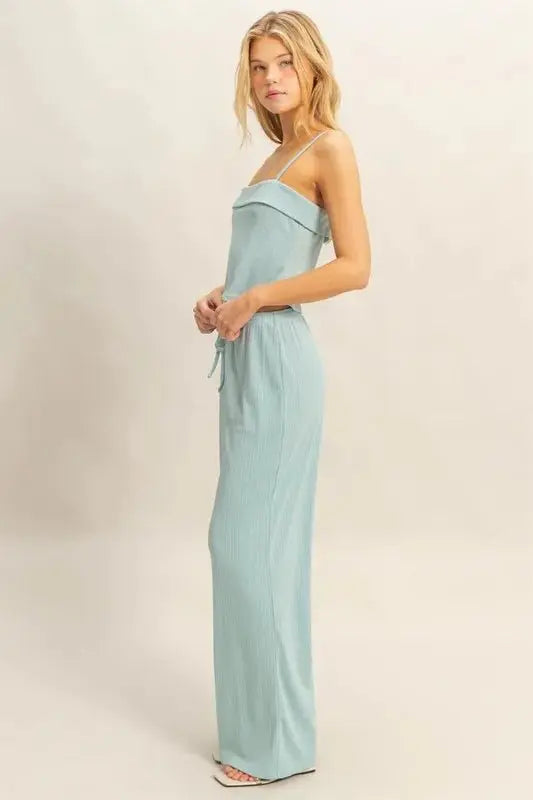 Rib Knit Set - Soft & Stretchy - Women's Loungewear
