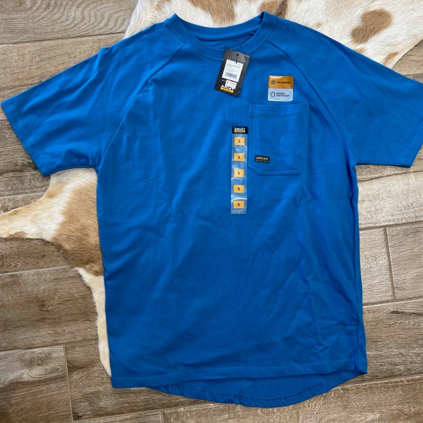 Rebar Blue Tee | Ariat Mens
