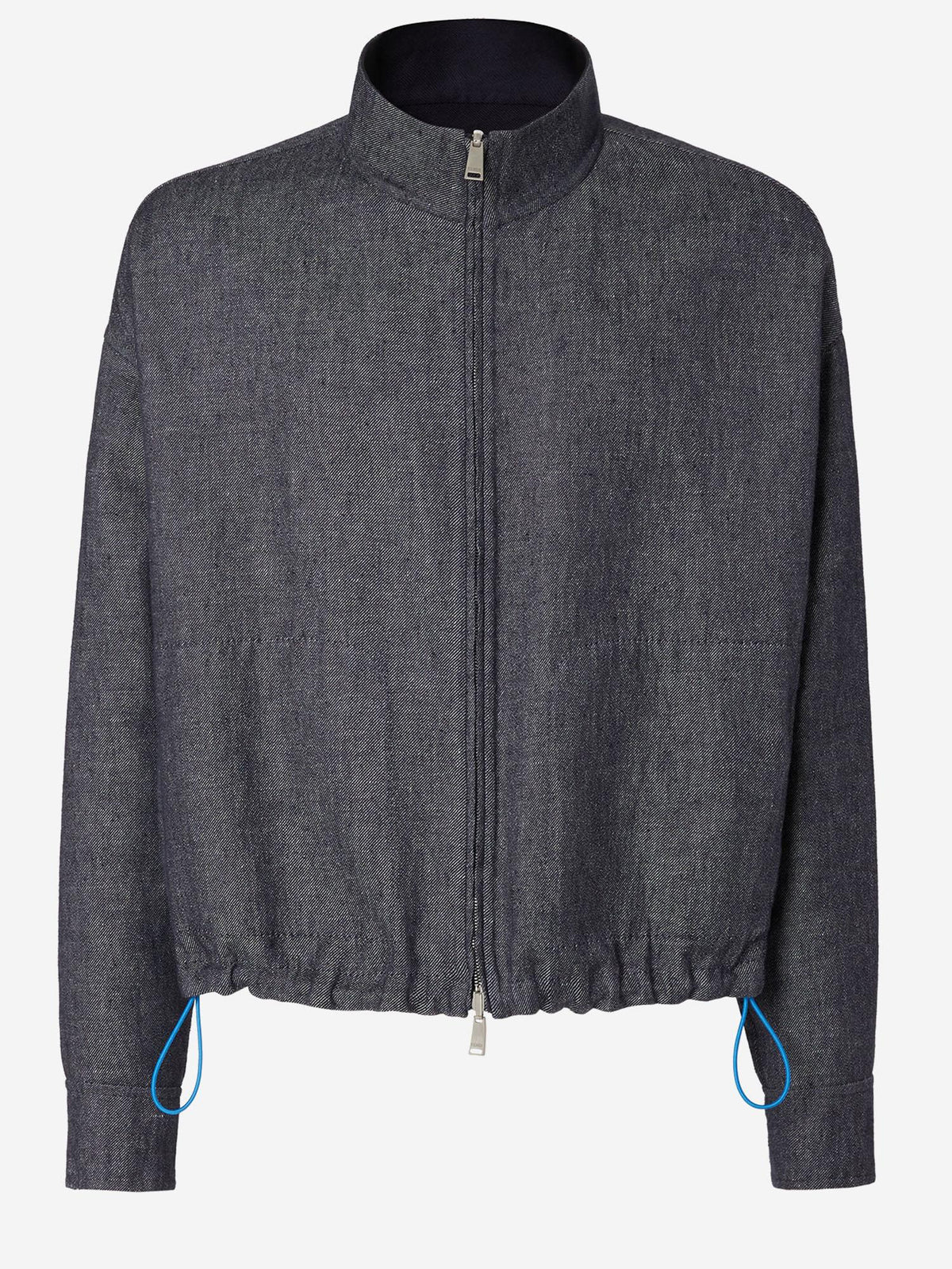 Jacket Reversible Linen-Cotton Dark Blue