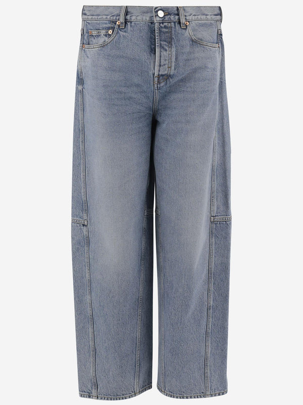 Wide Jeans with Side Seams