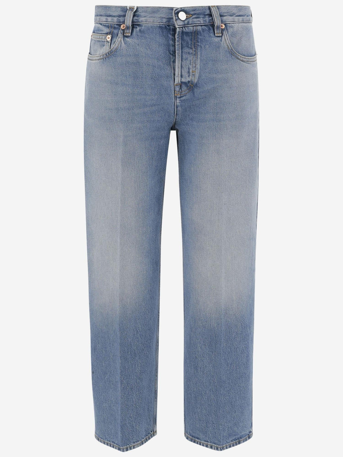 Straight Jeans in Faded Blue