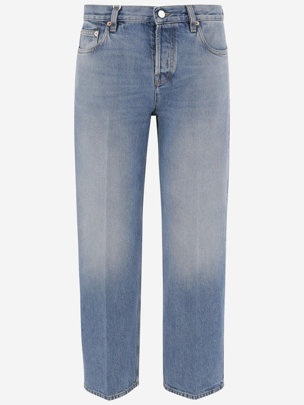 Straight Jeans in Faded Blue