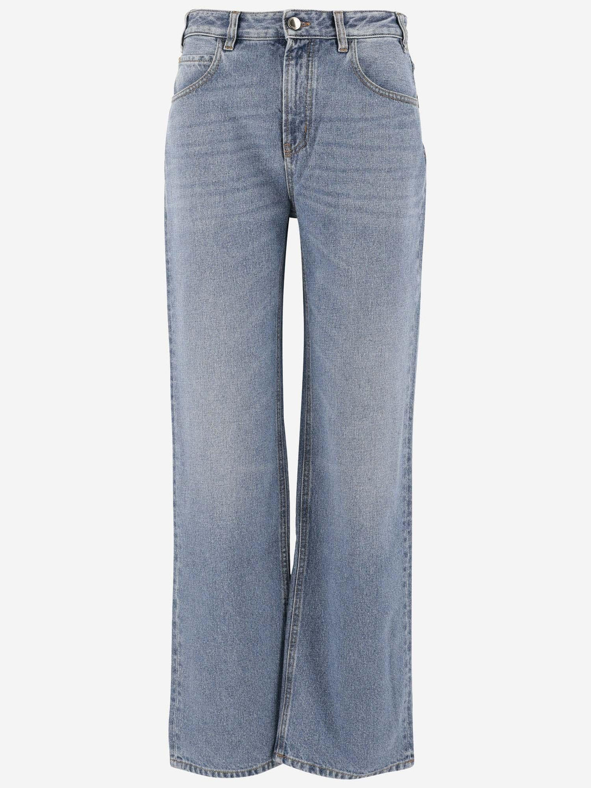 Straight Leg Denim Jeans