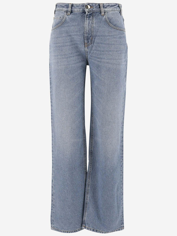 Straight Leg Denim Jeans