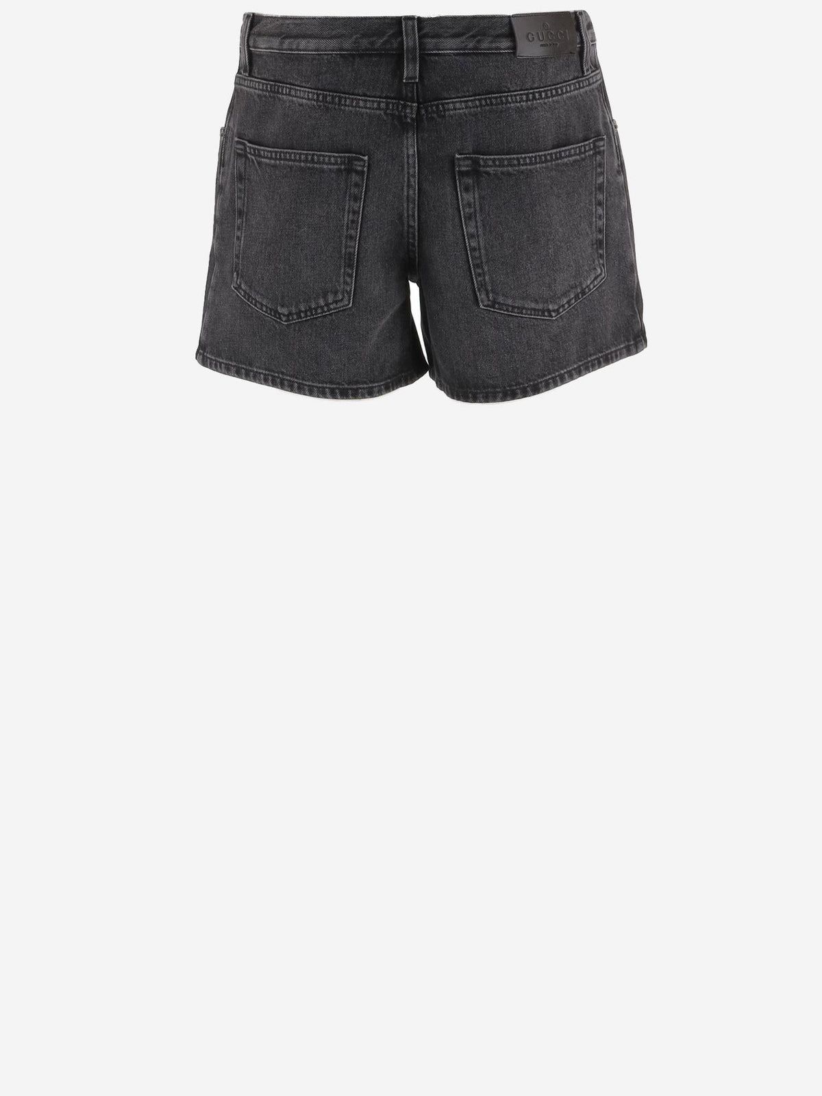 Gucci Jeans Short Cotton Denim Dark Grey, view 2