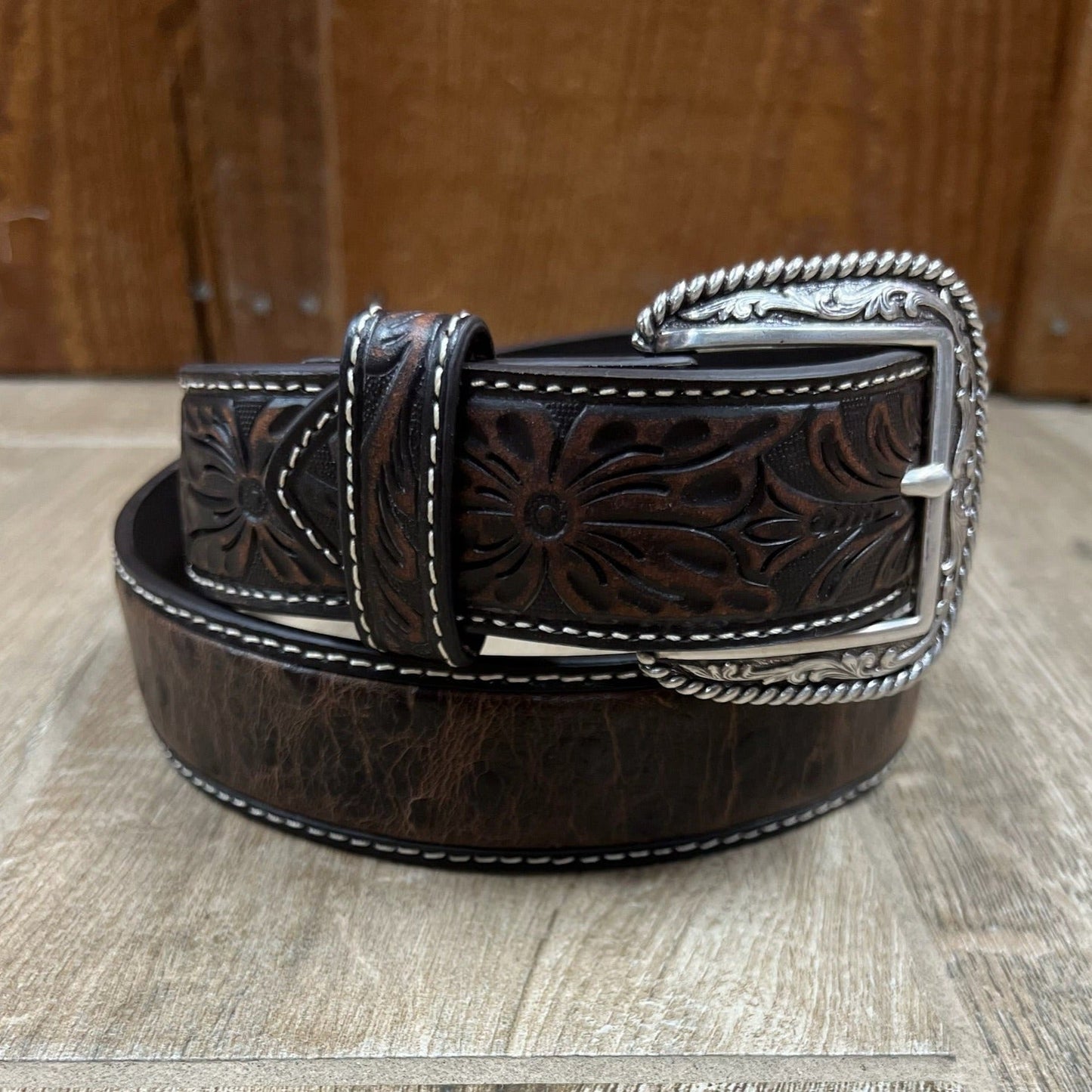 Ostrich Belt | Ariat Mens