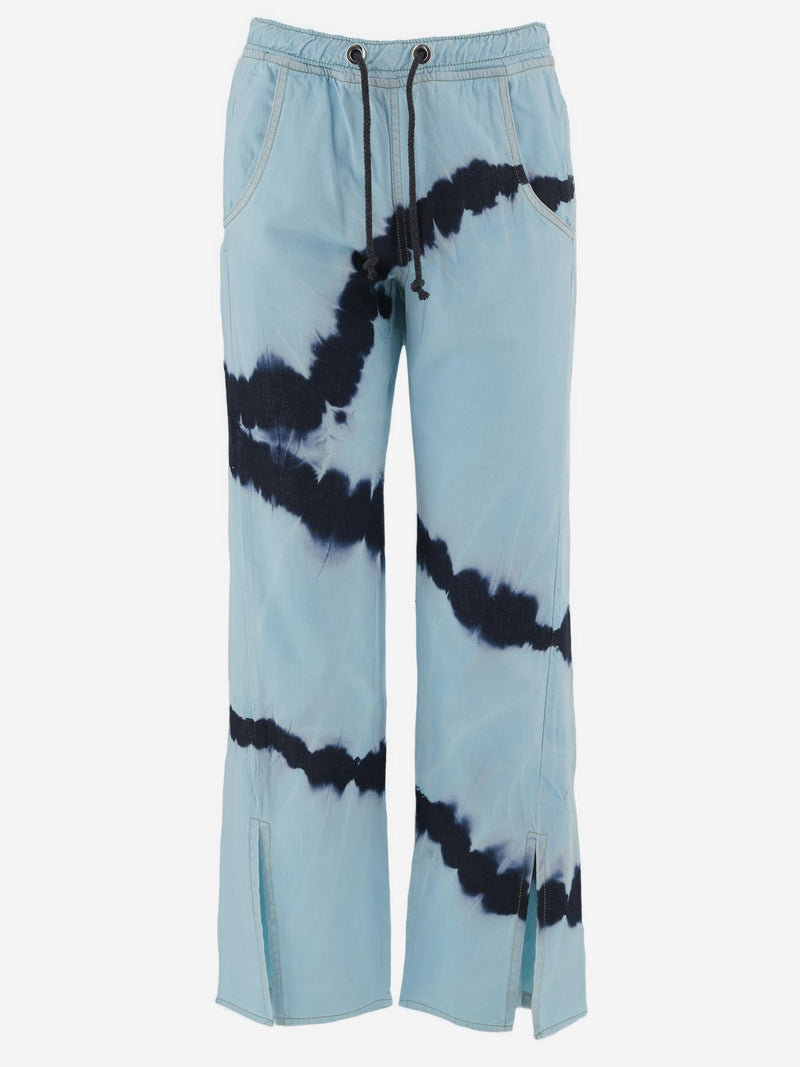 Jeans Cotton Tie-Dye Light Blue