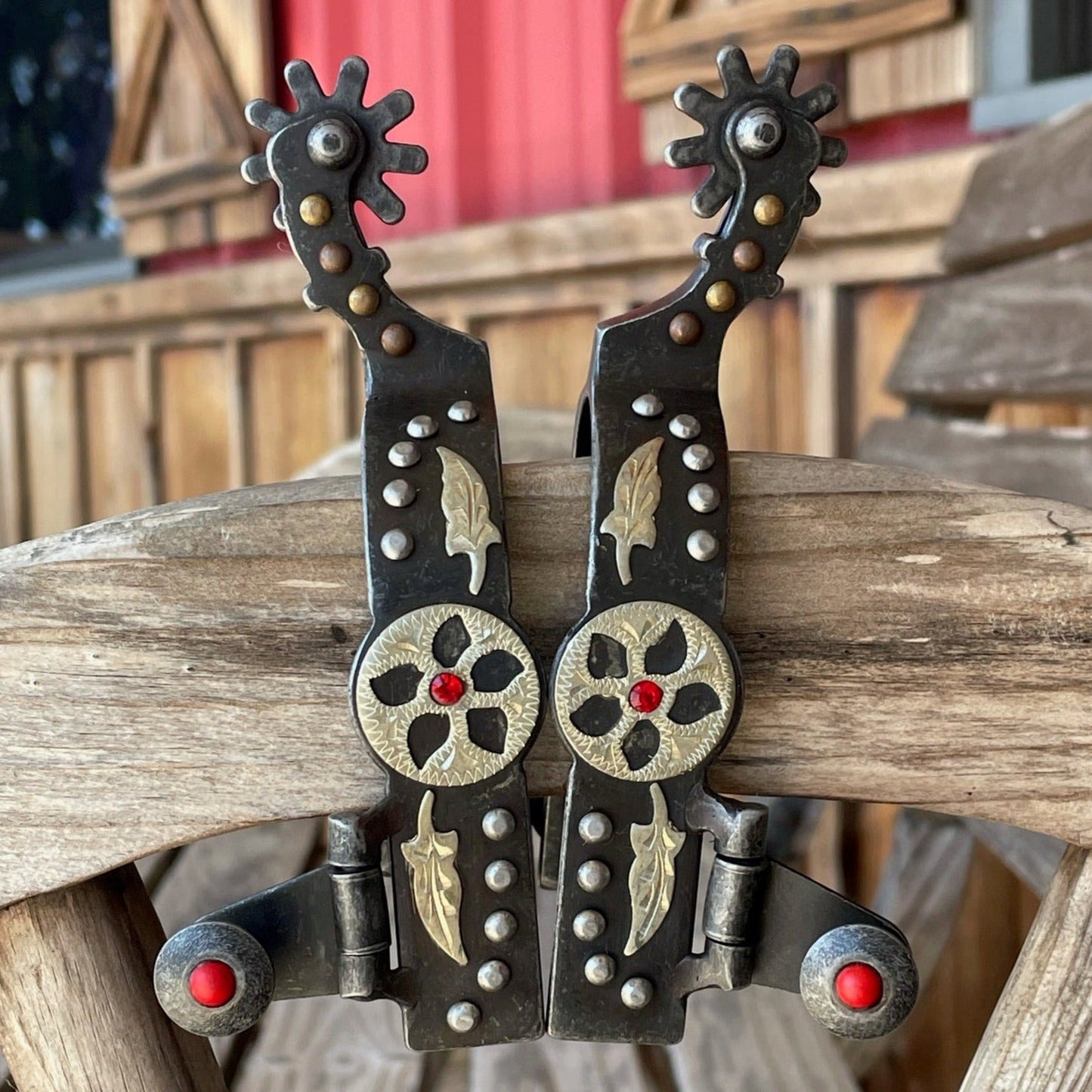 Antique Red Stone Spur