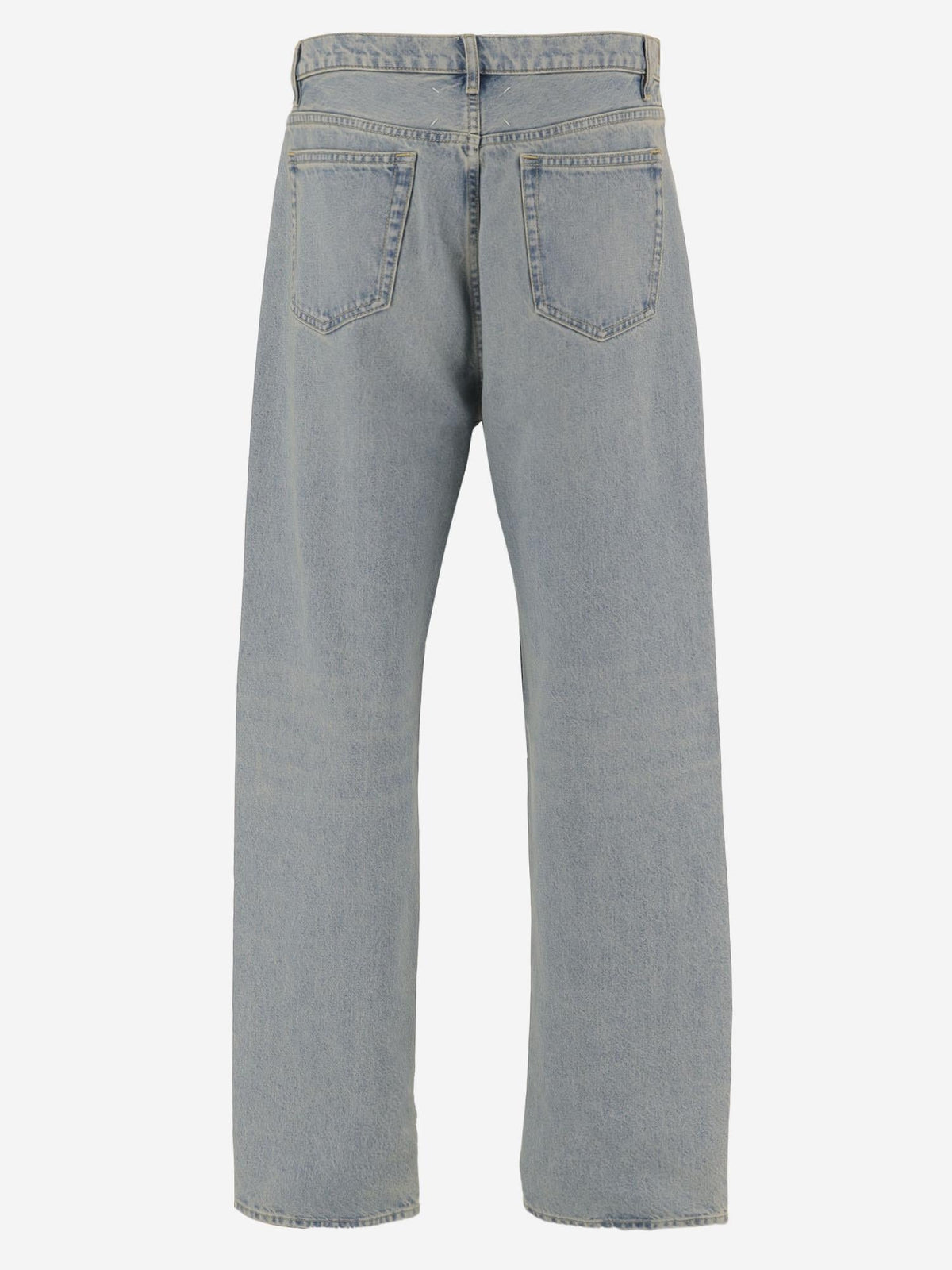 Paint-Splatter Jeans with Four Stitches