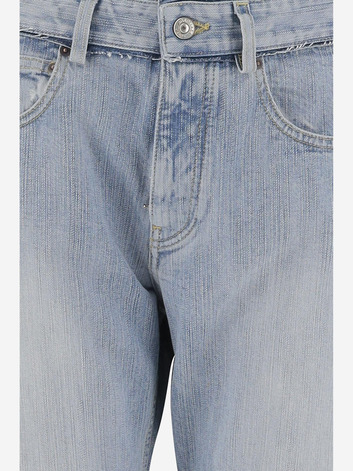 Low-Rise Flare Jeans in Light Blue