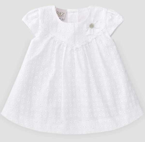 Paz Rodriguez - White Woven Baby Dress