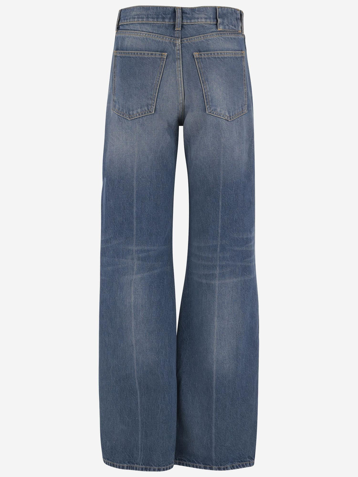 Flared Jeans in Washed Blue