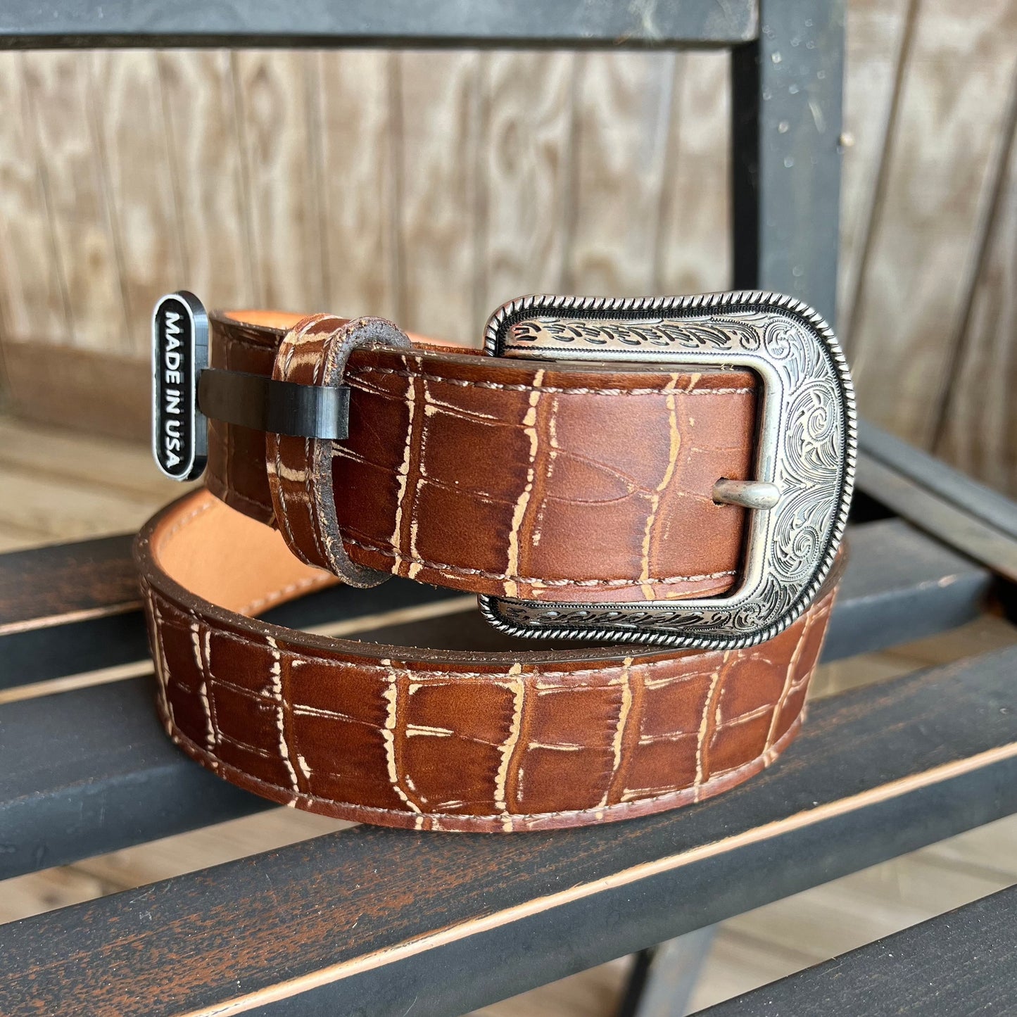 Vintage Croc | 3D Belt Mens