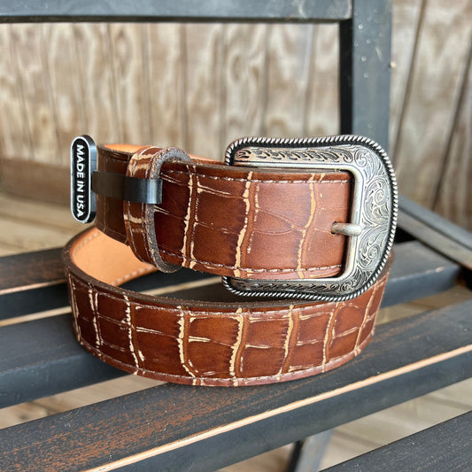 Vintage Croc | 3D Belt Mens