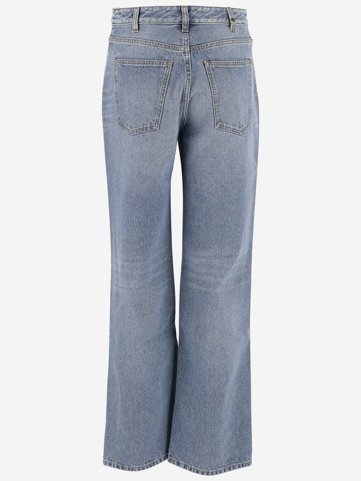 Straight Leg Denim Jeans