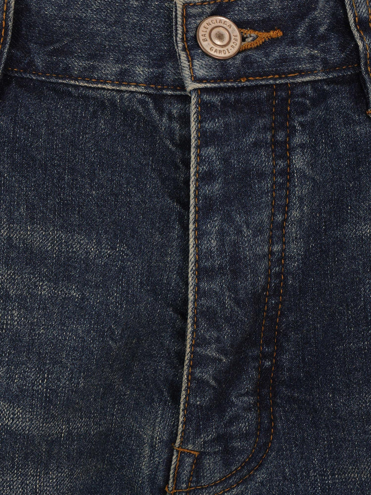 Low-Rise Straight Jeans in Dark Vintage