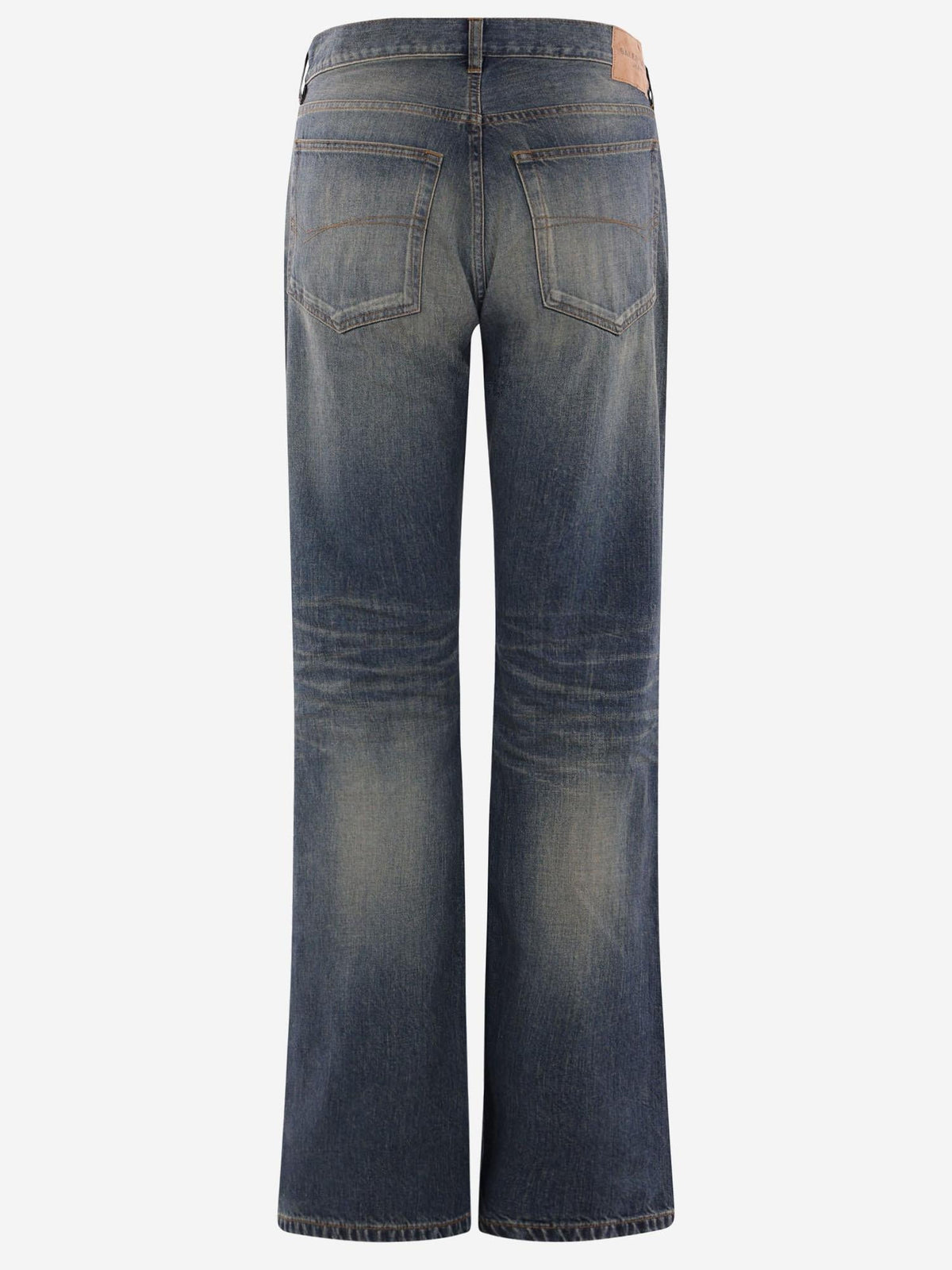 Low-Rise Straight Jeans in Dark Vintage