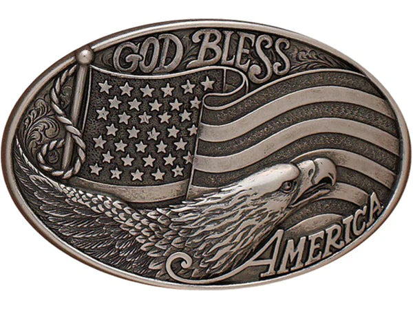 God Bless America Buckle