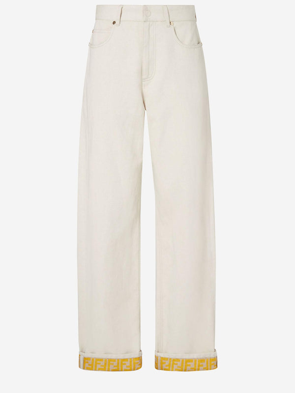 Jeans Cotton-Linen Beige