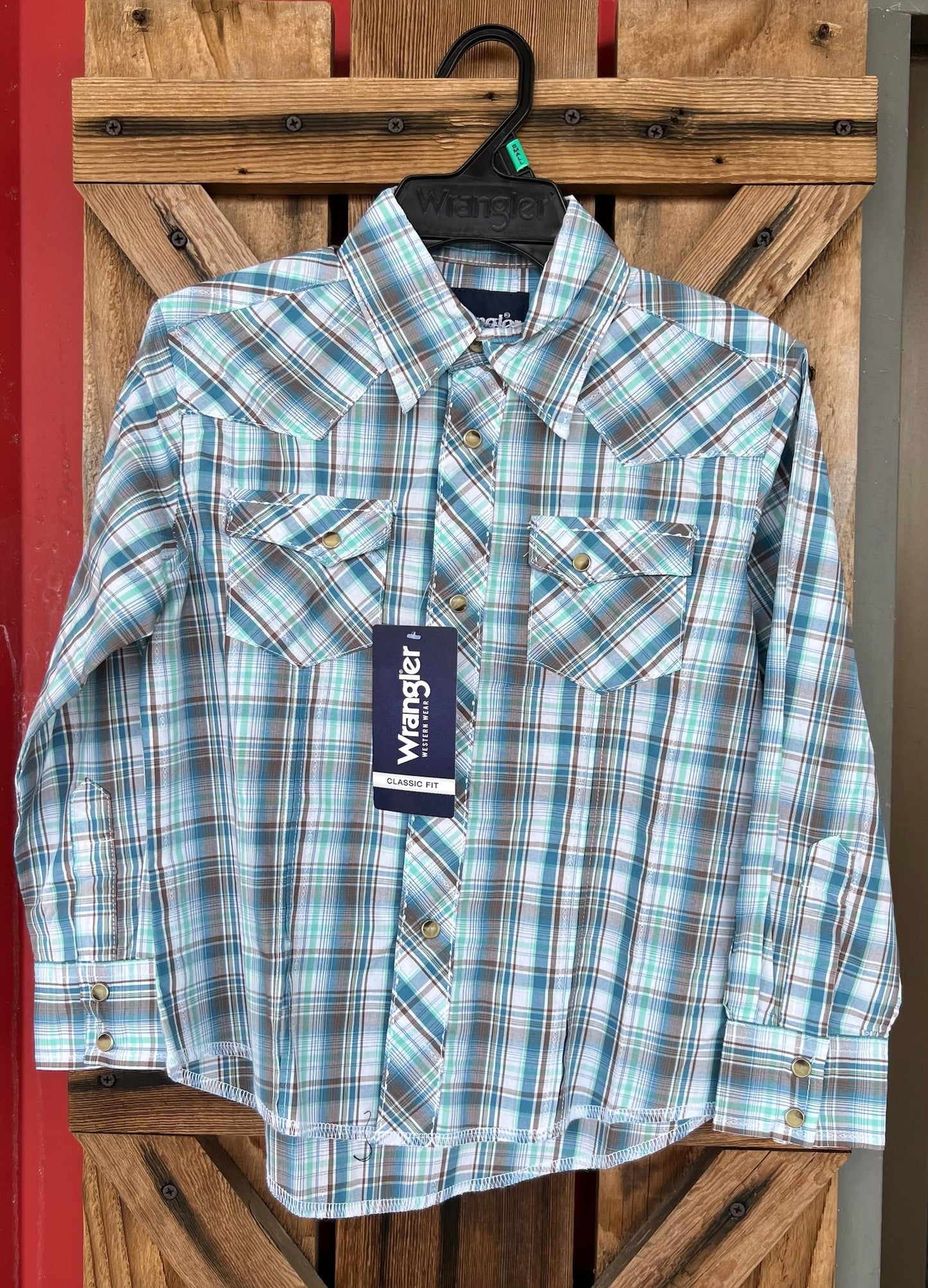 Teal Plaid | Wrangler Boys