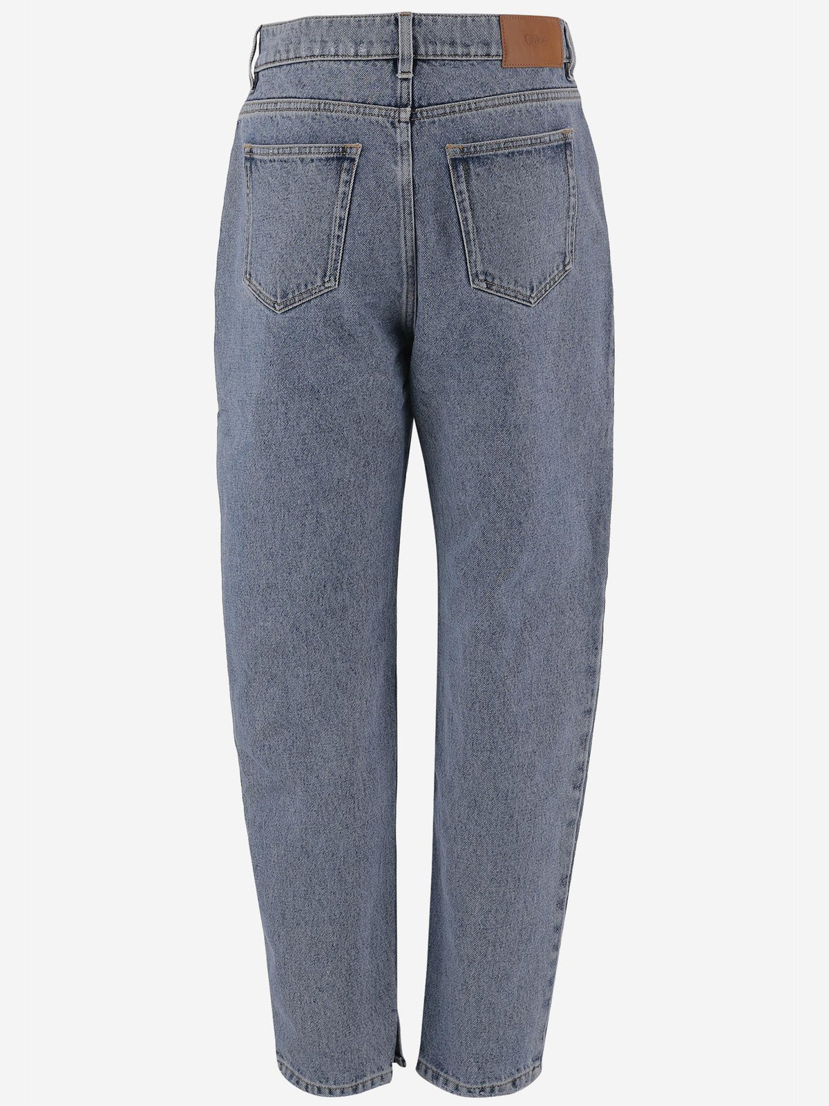 Straight Jeans in Grey-Blue