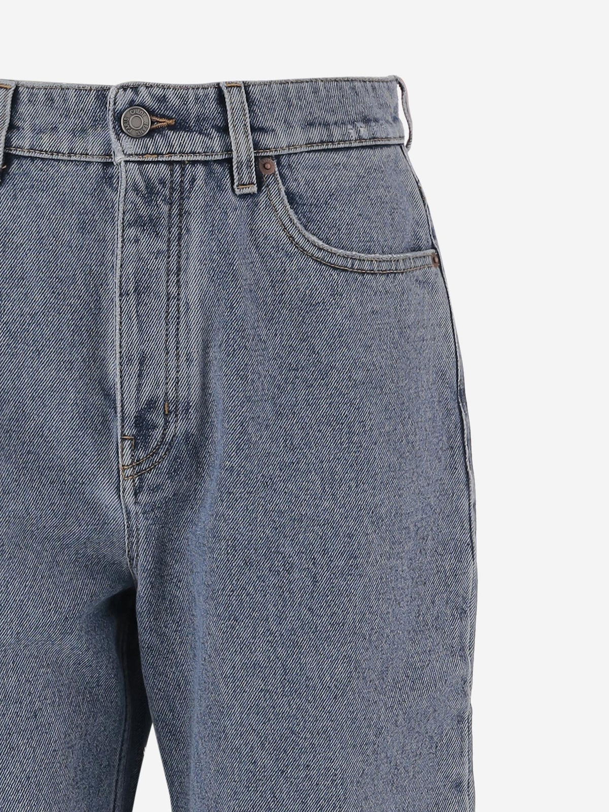 Straight Jeans in Grey-Blue