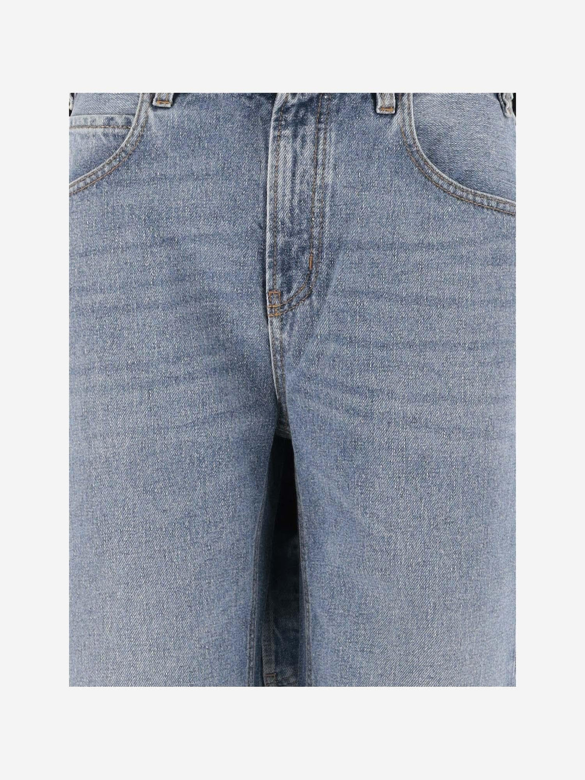 Straight Leg Denim Jeans