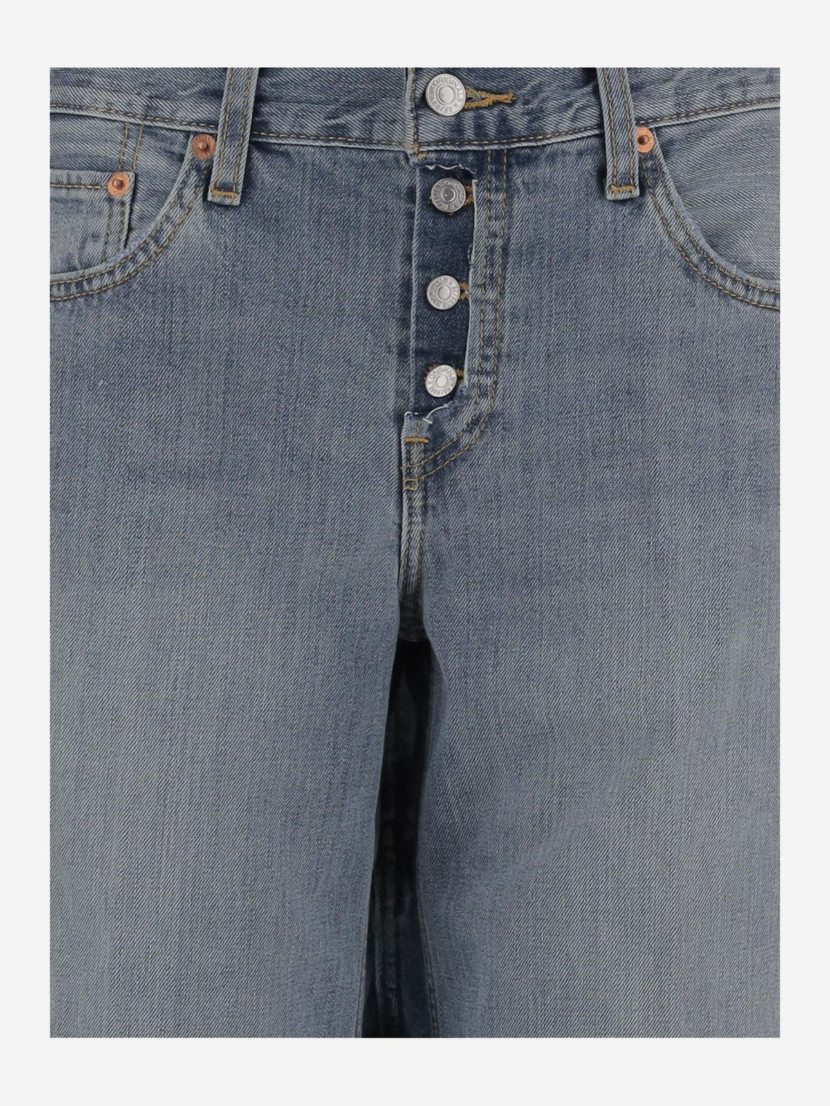 RE/DONE Cotton Denim Jeans With Classic Style, view 3