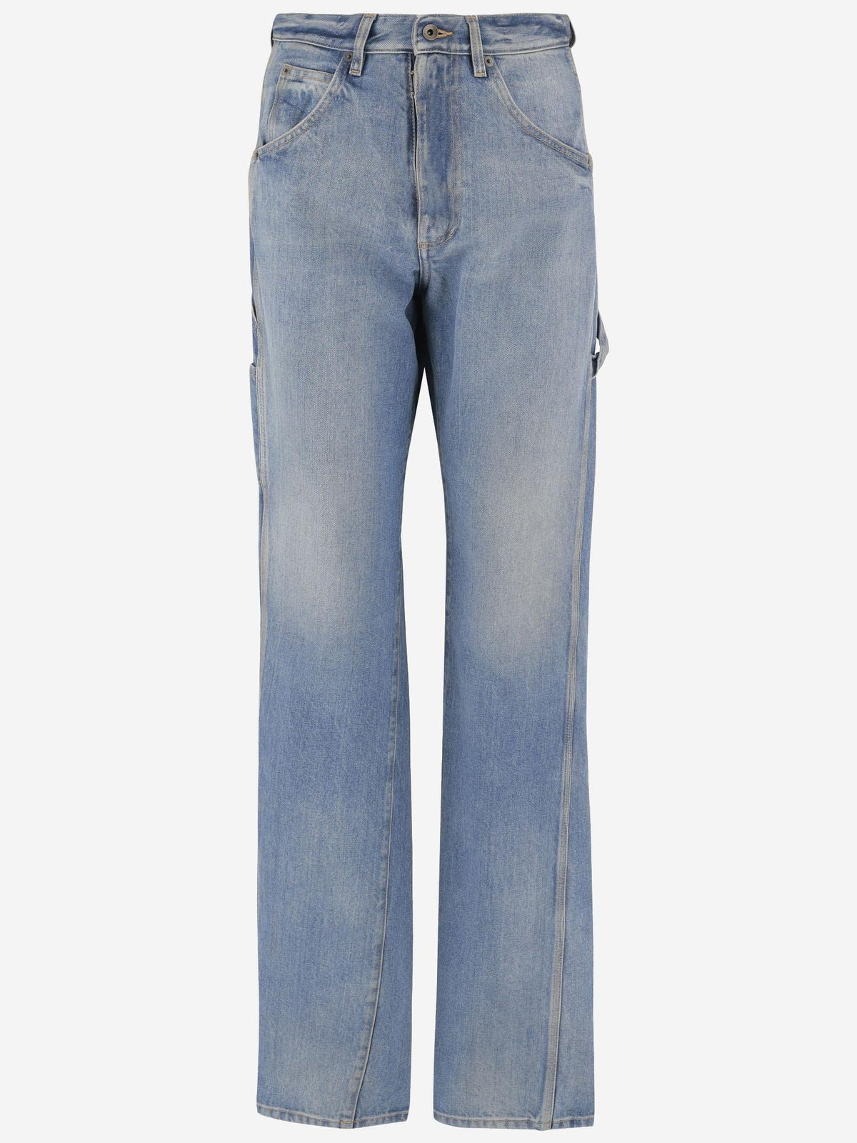 Four-Stitch Jeans in Washed Blue