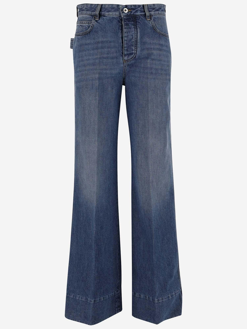 Cotton Denim Jeans in Navy