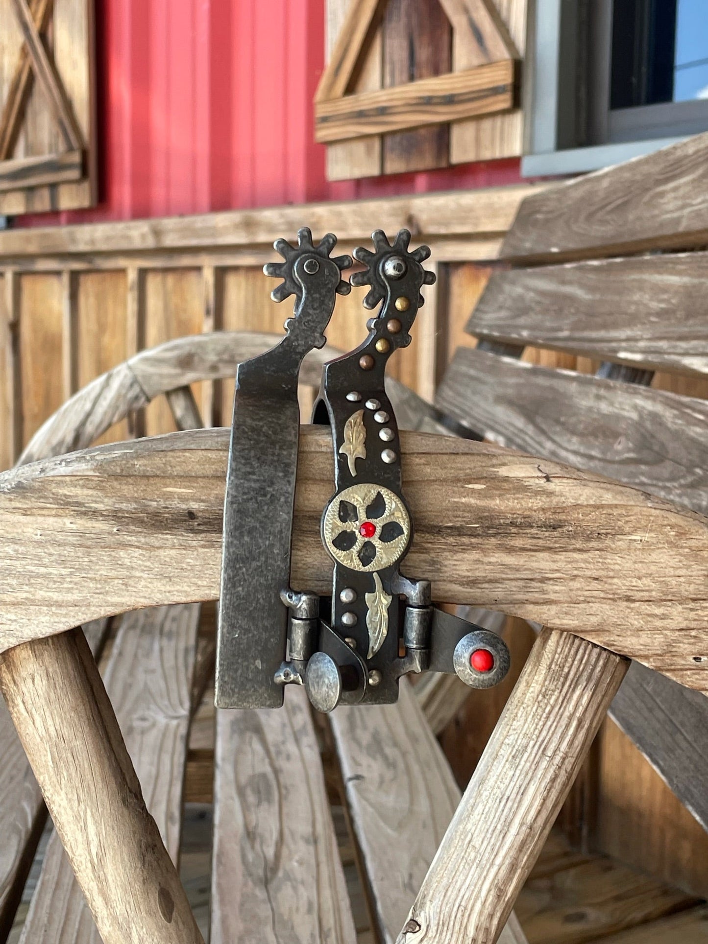 Antique Red Stone Spur