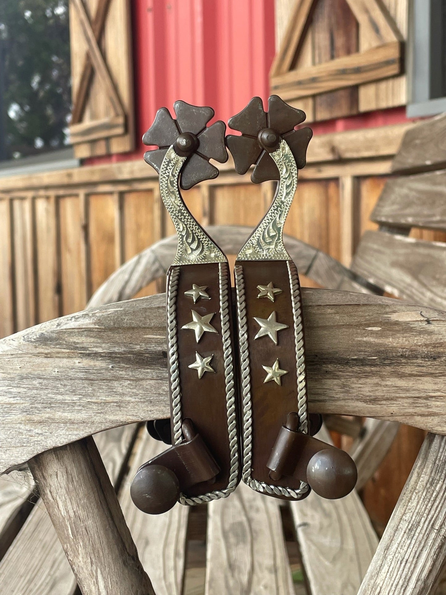 Star Brown Iron Spurs