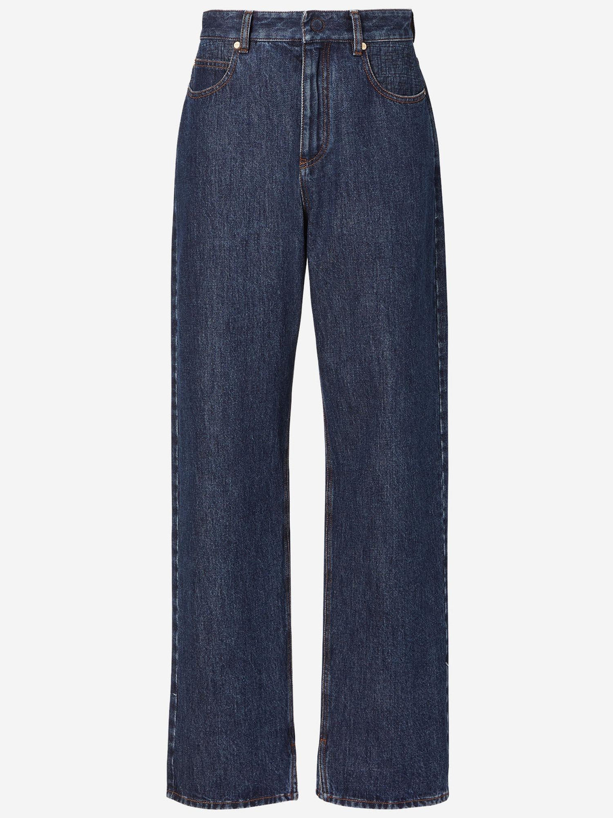 Wide Straight Jeans in Dark Rinse