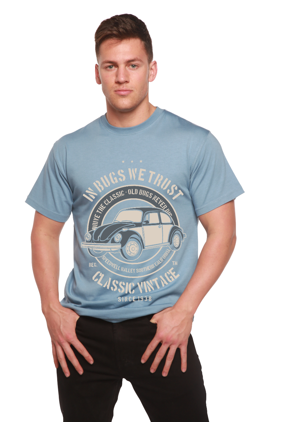 In Bugs We Men's Bamboo Viscose/Organic Cotton Short Sleeve Graphic T-Shirt